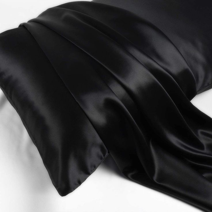 Black Color Satin Silk Pillowcase Sanci Home page Abd03n Z7