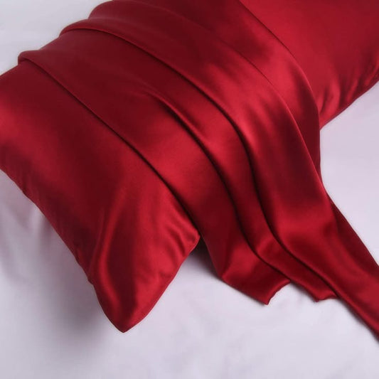 Red Color Satin Silk Pillowcase Sanci Home page Abd03n Z7