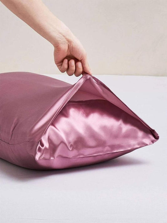 Sweet Pink Color Satin Silk Pillowcase Sanci Home page Abd03n Z7